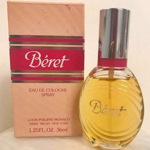 VINTAGE BERET EAU de COLOGNE SPRAY - LOUIS PHILIPPE MONACO 1.25 oz 90% FULL/BOX